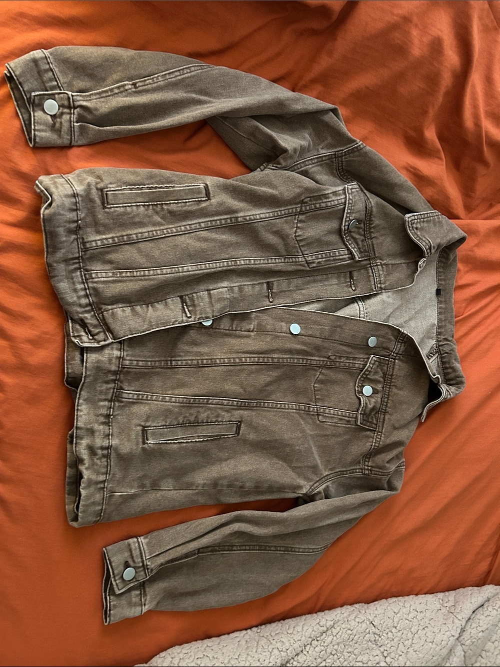 Men's Brown Denim Jacket - Classic Trucker Style